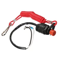 Boat Motor Emergency Kill Stop Switch for Yamaha /Tohatsu Outboard Stop Kill Switch Cut Off Switches with Safety Tether Lanyard
