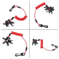 Marine Jet Ski Kill Switch Keys Lanyard Universal Outboard Boat Engine Safe Stop Cord Tether Siut for Mercury Yamaha Tohatsu