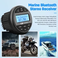 GUZARE Marine DAB Radio Stereo Waterproof Boat  with AM FM Receiver Bluetooth MP3 Player for Yacht Jetski