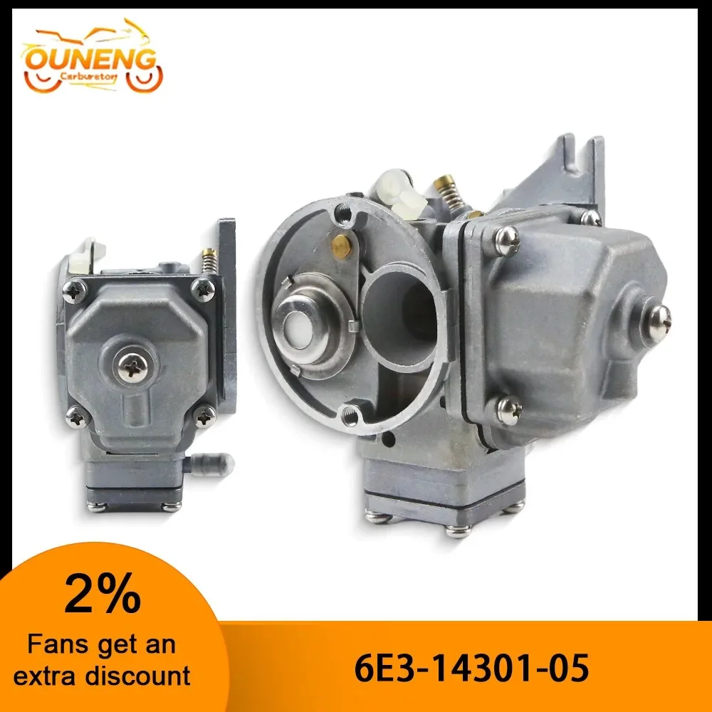 Sed38ec94d7564d8f96b3be6f2f78cfb4i.webp Outboard Carburetor For Yamaha 2 Stroke 4HP 5HP Motor 6E3-14301-00