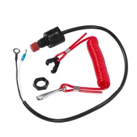 Boat Motor Emergency Kill Stop Switch Outboard Cut off Switch Tether Lanyard for Yamaha /Tohatsu Protect Tether Lanyard
