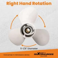 Boat Propeller for Yamaha 30hp Motor 11 1/8x13-G 3 Blade Aluminum 69W-45945-00-00 200340TLRB