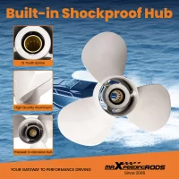 Boat Propeller for Yamaha 30hp Motor 11 1/8x13-G 3 Blade Aluminum 69W-45945-00-00 200340TLRB