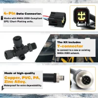 Engine Interface Cable NMEA 2000 & "T" 000-0120-37 For Yamaha Outboard 2006-2023 Engine Interface Cable NMEA 2000 & "T" 000-0120-37 For Yamaha Outboard 2006-2023