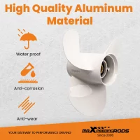 Boat Propeller for Yamaha 30hp Motor 11 1/8x13-G 3 Blade Aluminum 69W-45945-00-00 200340TLRB