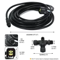Engine Interface Cable NMEA 2000 & "T" 000-0120-37 For Yamaha Outboard 2006-2023 Engine Interface Cable NMEA 2000 & "T" 000-0120-37 For Yamaha Outboard 2006-2023