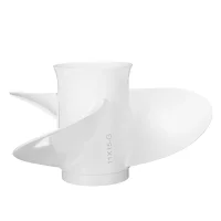 For Yamaha 40-60HP Marine Propeller 11 x 15-G Boat Outboard 663-45943-02-EL Aluminum White 3 Blades 13 Spline Tooth