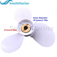 Outboard Engine Old Shear Pin Type 6E0-45941-00-EL Propeller 3x7 1/2x8" for Yamaha 4HP 5HP Marine 2/4-stroke Boat Motor