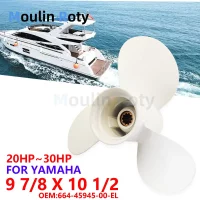 Marine Propeller 9 7/8X10 1/2F Suitable for Yamaha 20Hp Outboard Engine 25 Horsepower 30 Horsepower 664-45945-00-El