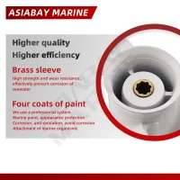 Outboard Propeller For Yamaha 9.9hp 15hp 9 1/4 *10 Boat Aluminum Alloy Screw 3 Blade 8 Spline Marine Engine Part 63V-45952-10-EL