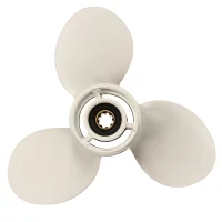 for Yamaha 9.9-15HP 63V-45945-10-EL 9-1/4 x 9 Aluminum Alloy Marine Outboard Propeller 8 Spline Tooth 3 Blades