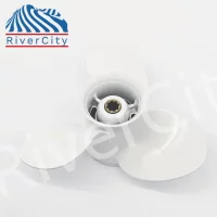 RiverCity Outboard Propeller 11 3/4x7 For Yamaha 9.9HP 15HP F20 Boat Motor Aluminum Alloy Screw 8 Spline Marine  Engine Part