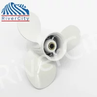 RiverCity Outboard Propeller 11 3/4x7 For Yamaha 9.9HP 15HP F20 Boat Motor Aluminum Alloy Screw 8 Spline Marine  Engine Part