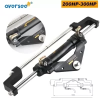 150-300HP Single Hydraulic Steering Cylinder Outboard Marine For Yamaha Mercury