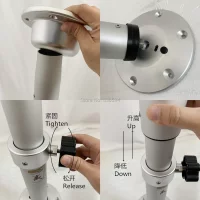 Aluminum alloy marine table brackets Commercial vehicles stowable table stands adjustable Recreational vehicle  Board suppor