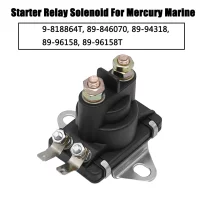 Multi-functional Marine Starter Solenoid Tilt Trim Relay Replaces 89-96158T 89-846070 for Mercury Marine 12V 4-Terminal 2 Lbs