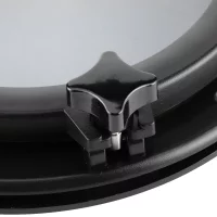 10in Marine Porthole Round Black Portlight Stalinite Window Universal for RV Boat Yacht