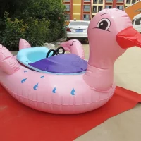 Portable Plastic Boat Inflatable Pool Game Bumper Boat With Battery Boat