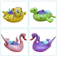 Portable Plastic Boat Inflatable Pool Game Bumper Boat With Battery Boat