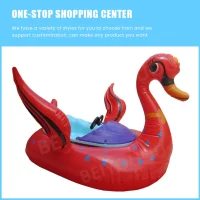 Portable Plastic Boat Inflatable Pool Game Bumper Boat With Battery Boat