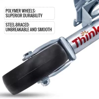 Bolt-on Boat Marine Trailer Jack With Swivel Wheel Swing Away Towing RV Trailer Accessories