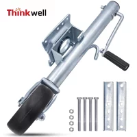 Bolt-on Boat Marine Trailer Jack With Swivel Wheel Swing Away Towing RV Trailer Accessories