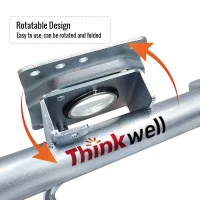 Bolt-on Boat Marine Trailer Jack With Swivel Wheel Swing Away Towing RV Trailer Accessories