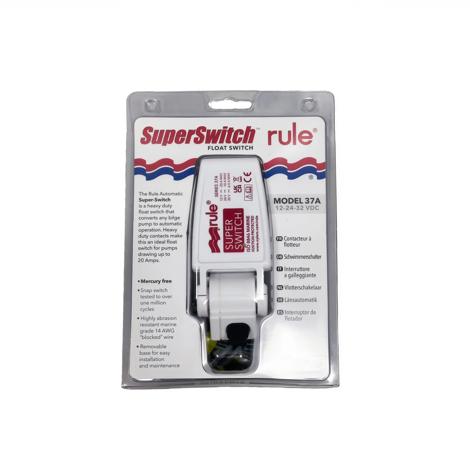 S8d3f26d97a1141849e7c15f6a45a29ef7-1.webp Boat accessories Xylem Yacht Boat Accessories Float Switch Rule 35A/37A/40A#0-32V