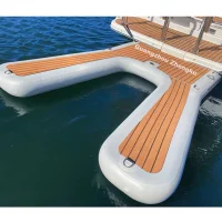 Ocean Jet Ski Dock Floating Inflatable Boat Dock Y Shape Inflatable Floating Platform For Motorboat