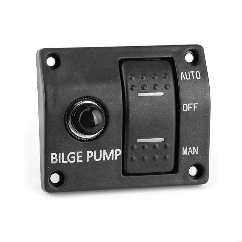 S65406703a0ea4765909ef19463ce55cce-1.webp Boat Bilge Pump 3 Way Switch Panel Waterproof Switch Panel Yacht Bilge Controller with LED Indicates Marine Hardware