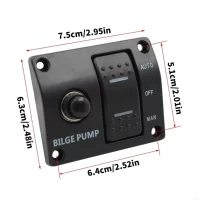 Boat Bilge Pump 3 Way Switch Panel Waterproof Switch Panel Yacht Bilge Controller with LED Indicates Marine Hardware Boat Bilge Pump 3 Way Switch Panel Waterproof Switch Panel Yacht Bilge Controller with LED Indicates Marine Hardware