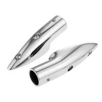 Marine Grade 316 Stainless Steel Boat Rail End Boats Tubing Hand Rail Fitting For Sailboat/Powerboat Railing 22mm 7/8 Inch Tube