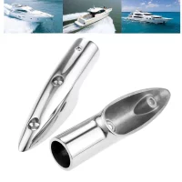 Marine Grade 316 Stainless Steel Boat Rail End Boats Tubing Hand Rail Fitting For Sailboat/Powerboat Railing 22mm 7/8 Inch Tube