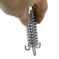 1pc Stainless Steel 316 Boat Mooring Spring Shock Absorbing Marine Cable Tension Dog Tie Boats Accessories