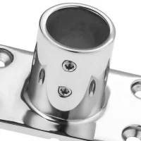 Boats Accessories 90 Degree Hand Rail Fitting Yachts Fit Boat Tube Pipe 1PC Marine Stainless Steel Marine Rectangular Base