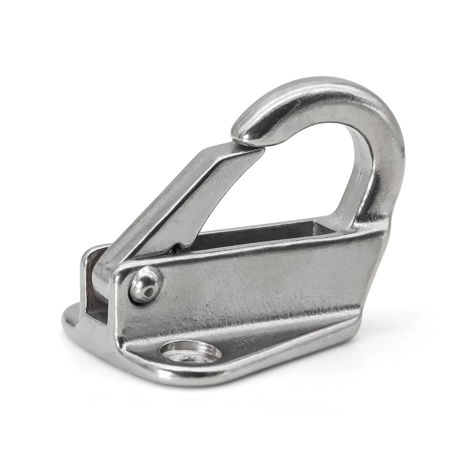 Sffb89a35404248a49c7eee1260b0d809s-2.webp 2PCS Stainless Steel Spring Locked Fender Hook Marine Boat Spring Snap Attach Rope Fending Hook Boat Hardware Accessories