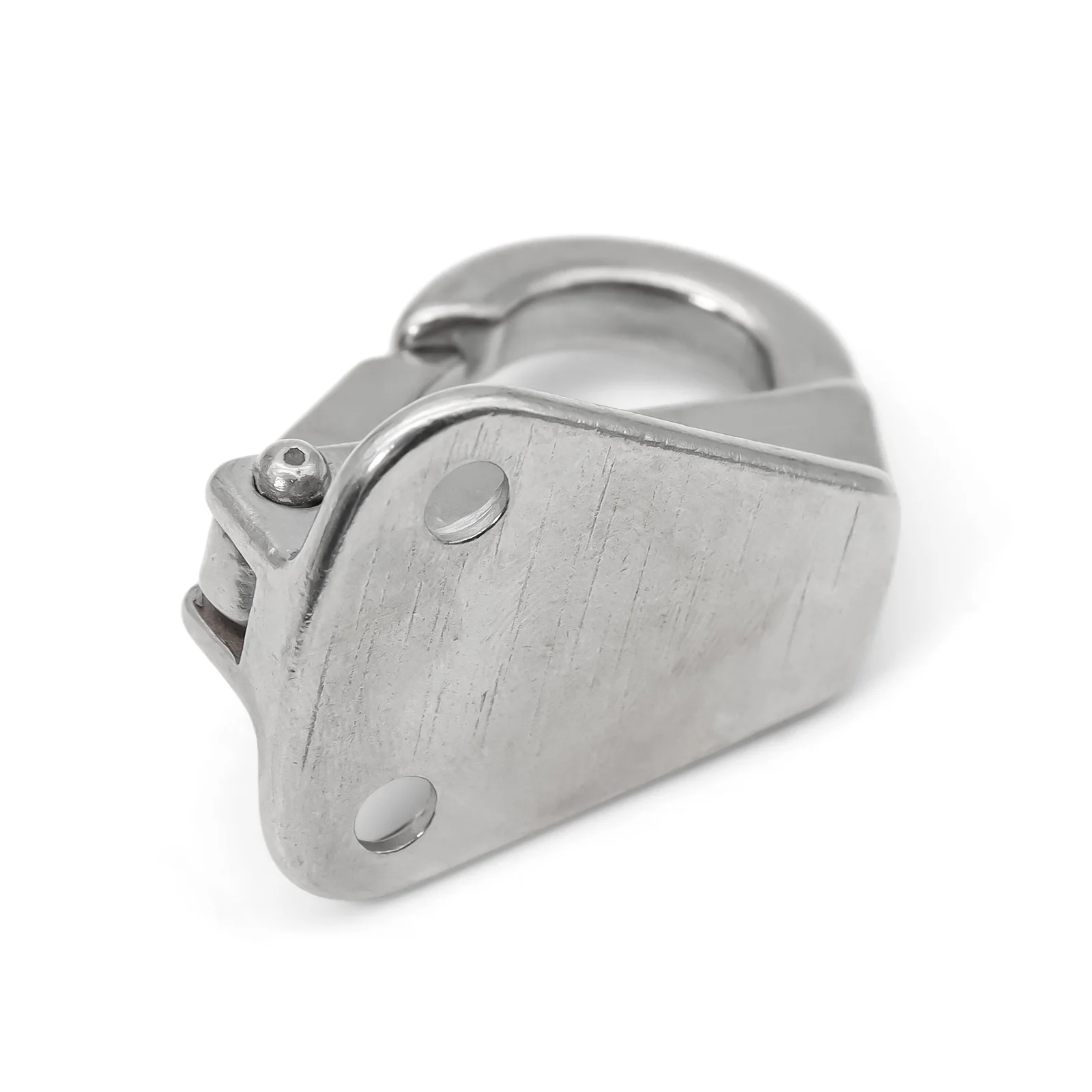 S7192811e905742f28dbee4a6f36b40cao-2.webp 2PCS Stainless Steel Spring Locked Fender Hook Marine Boat Spring Snap Attach Rope Fending Hook Boat Hardware Accessories