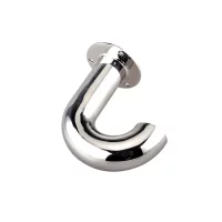 Boat Stainless Steel Tube Fittings Hardware Pipe Rail Degree Handrail Guardrail Yacht Elbow Stanchion Top Adapter