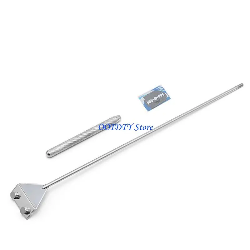 S548c9eec0b6149958c84589645622a47S-1.webp 367A Fish for Tank Scrapers Stainless Steel Aquarium Glass Scraper Cleaner with Blade