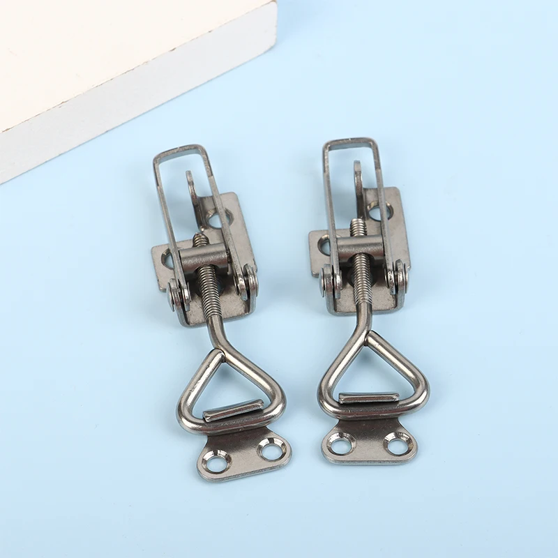 S376c7c69deab4359abb135d7c866adce7-2.webp 1Pc 304 Stainless Steel Clamp Deck Hasp Lock Boat Accessories Locker Anti Rattle Latch Fastener Clamp Marine Fastener