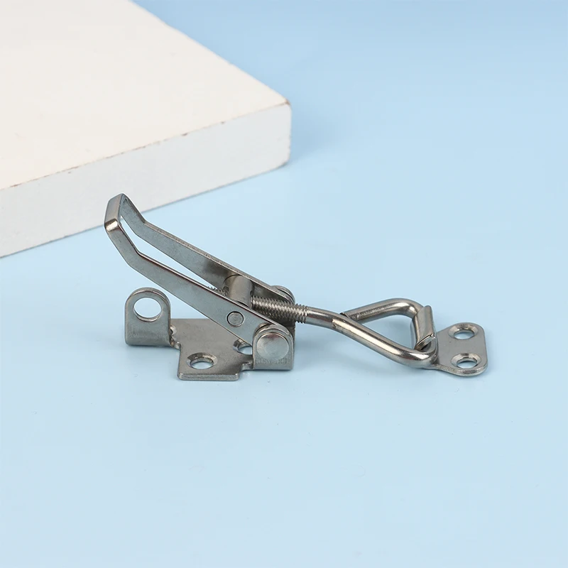 Sc6e680cad5924d27b02ac2ea084b273d2-2.webp 1Pc 304 Stainless Steel Clamp Deck Hasp Lock Boat Accessories Locker Anti Rattle Latch Fastener Clamp Marine Fastener