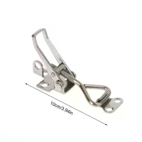 1Pc 304 Stainless Steel Clamp Deck Hasp Lock Boat Accessories Locker Anti Rattle Latch Fastener Clamp Marine Fastener