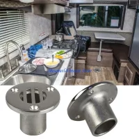 A70F Boat Deck Drain Marine Stainless Steel 316 For Boat Yacht Deck Drainage Hardware Accessories
