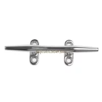 N5KD 4/5 inch Boat Dock Open Base Cleat Marine Stainless Steel 316 Deck Rope Cleats Easy to Install