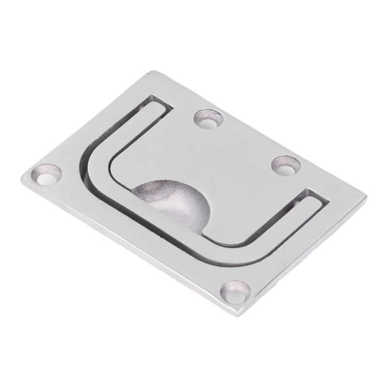 S91f0d78c92b84b6187f925509d463e28C-1.webp Boat Ring Hatch Pull Flush Lift Deck Cover Handle Marine 316 Stainless Steel Mirror Square76x56mm