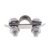 Boat Throttle Cable Clamp Stainless Steel U Saddle Kit for Marine Cable Securement and Rigging