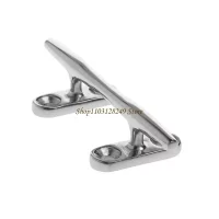 N5KD 4/5 inch Boat Dock Open Base Cleat Marine Stainless Steel 316 Deck Rope Cleats Easy to Install