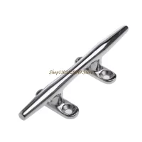 N5KD 4/5 inch Boat Dock Open Base Cleat Marine Stainless Steel 316 Deck Rope Cleats Easy to Install