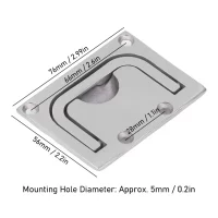 Boat Ring Hatch Pull Flush Lift Deck Cover Handle Marine 316 Stainless Steel Mirror Square76x56mm Boat Ring Hatch Pull Flush Lift Deck Cover Handle Marine 316 Stainless Steel Mirror Square76x56mm