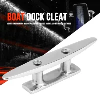 4 Inch Stainless Steel Boat Mooring Dock Deck Rope Cleat for Marine Yacht Stainless Boat Cleat Marine Cleat Boat Mooring Cleat